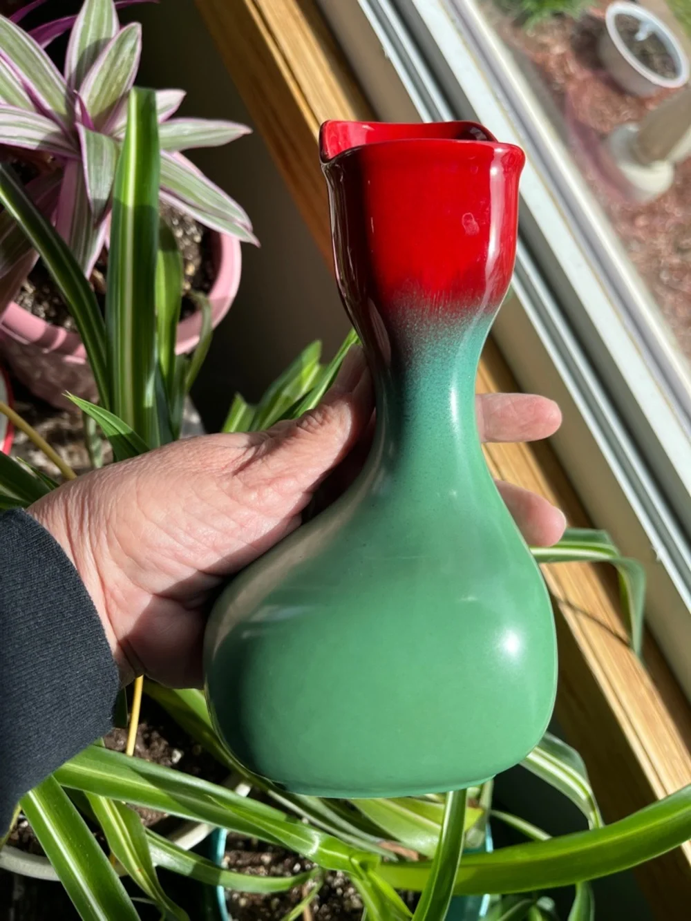 Vtg 50s Giovanni Petucco Ceramic Abstract Vase ITALY Modernistic MCM Art - Picture 7 of 10